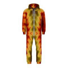 Red Gold Tie Dye Hooded Jumpsuit (kids)