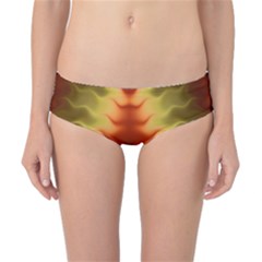 Red Gold Tie Dye Classic Bikini Bottoms