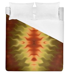 Red Gold Tie Dye Duvet Cover (queen Size)