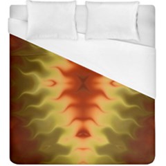 Red Gold Tie Dye Duvet Cover (king Size)