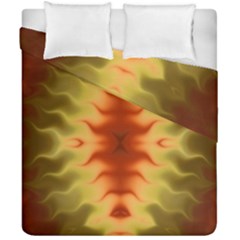 Red Gold Tie Dye Duvet Cover Double Side (california King Size)