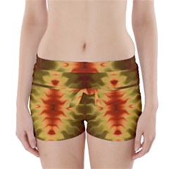 Red Gold Tie Dye Boyleg Bikini Wrap Bottoms