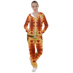 Red Gold Tie Dye Women s Tracksuit by SpinnyChairDesigns