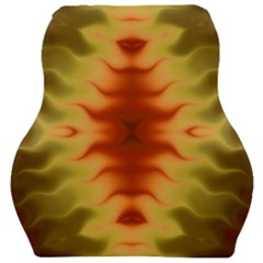 Red Gold Tie Dye Car Seat Velour Cushion 