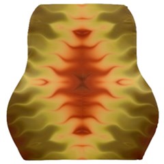 Red Gold Tie Dye Car Seat Back Cushion 