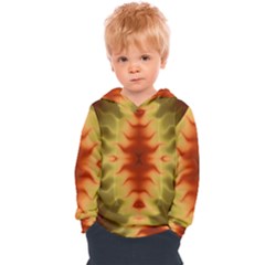 Red Gold Tie Dye Kids  Overhead Hoodie