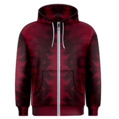 Black Red Tie Dye Pattern Men s Zipper Hoodie