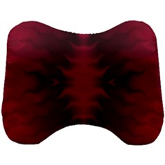 Black Red Tie Dye Pattern Head Support Cushion