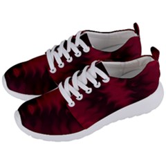 Black Red Tie Dye Pattern Men s Lightweight Sports Shoes