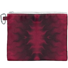 Black Red Tie Dye Pattern Canvas Cosmetic Bag (xxxl)