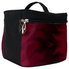 Black Red Tie Dye Pattern Make Up Travel Bag (big)