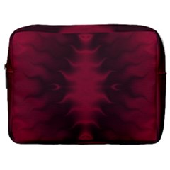 Black Red Tie Dye Pattern Make Up Pouch (large)