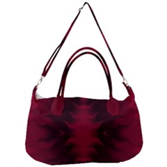 Black Red Tie Dye Pattern Removal Strap Handbag