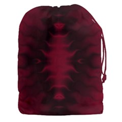 Black Red Tie Dye Pattern Drawstring Pouch (3xl)