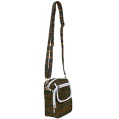 Boho Rustic Green Shoulder Strap Belt Bag by SpinnyChairDesigns