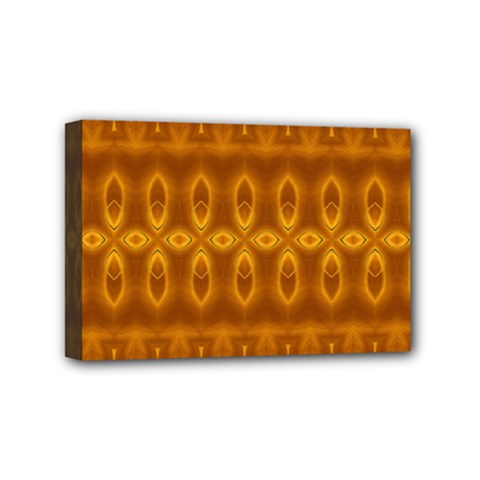 Boho Honey Gold Mini Canvas 6  X 4  (stretched) by SpinnyChairDesigns