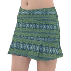 Boho Forest Green  Tennis Skorts by SpinnyChairDesigns