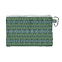 Boho Forest Green  Canvas Cosmetic Bag (Large) View2