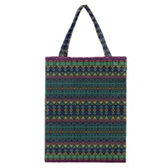 Boho Summer Green Classic Tote Bag by SpinnyChairDesigns