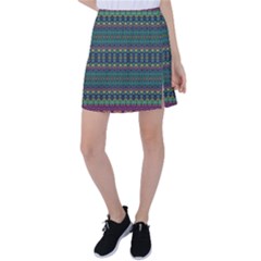 Boho Summer Green Tennis Skirt by SpinnyChairDesigns