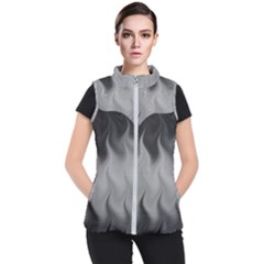 Abstract Black Grey Women s Puffer Vest by SpinnyChairDesigns