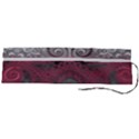 Black Pink Spirals and Swirls Roll Up Canvas Pencil Holder (L) View2