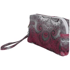 Black Pink Spirals And Swirls Wristlet Pouch Bag (small) by SpinnyChairDesigns