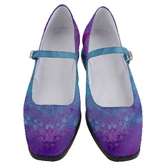 Purple Blue Swirls And Spirals Women s Mary Jane Shoes by SpinnyChairDesigns