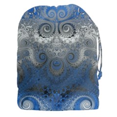 Blue Swirls and Spirals Drawstring Pouch (3XL)