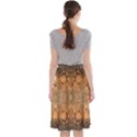 Rustic Orange Swirls Midi Beach Skirt View2