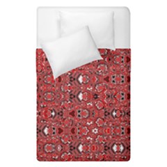 Abstract Red Black Checkered Duvet Cover Double Side (single Size) by SpinnyChairDesigns