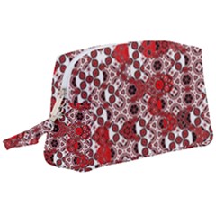 Red Black Checkered Wristlet Pouch Bag (large) by SpinnyChairDesigns