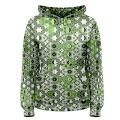 Black Lime Green Checkered Women s Pullover Hoodie