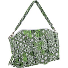 Black Lime Green Checkered Canvas Crossbody Bag by SpinnyChairDesigns
