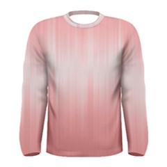 Fresh Pink Ombre Men s Long Sleeve Tee by SpinnyChairDesigns