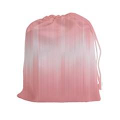 Fresh Pink Ombre Drawstring Pouch (2xl) by SpinnyChairDesigns