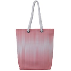 Fresh Pink Ombre Full Print Rope Handle Tote (small) by SpinnyChairDesigns