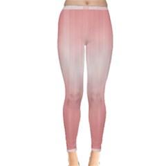 Fresh Pink Ombre Inside Out Leggings by SpinnyChairDesigns