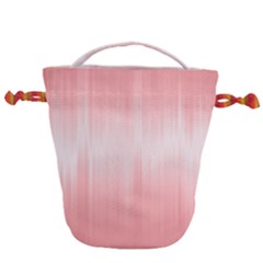 Fresh Pink Ombre Drawstring Bucket Bag by SpinnyChairDesigns