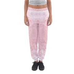 Pretty Pink Spirals Women s Jogger Sweatpants by SpinnyChairDesigns