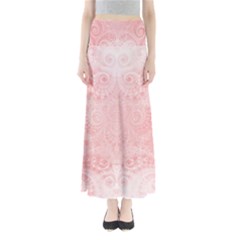 Pretty Pink Spirals Full Length Maxi Skirt by SpinnyChairDesigns