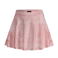 Pretty Pink Spirals Mini Flare Skirt by SpinnyChairDesigns