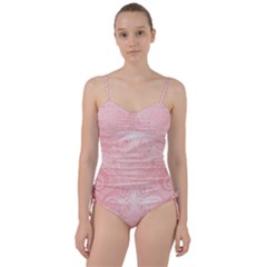 Pretty Pink Spirals Sweetheart Tankini Set by SpinnyChairDesigns