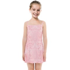 Pretty Pink Spirals Kids  Summer Sun Dress by SpinnyChairDesigns