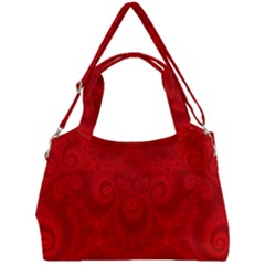 Red Spirals Double Compartment Shoulder Bag by SpinnyChairDesigns