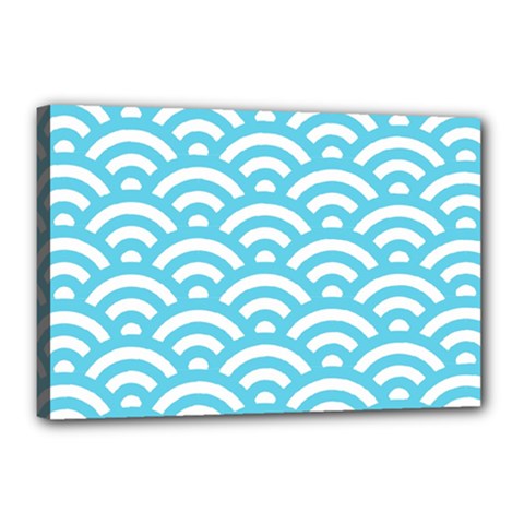 Waves Canvas 18  X 12  (stretched) by Sobalvarro