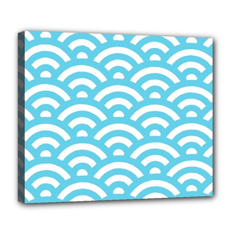 Waves Deluxe Canvas 24  X 20  (stretched) by Sobalvarro