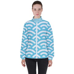 Waves Women s High Neck Windbreaker by Sobalvarro