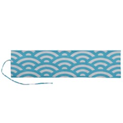 Waves Roll Up Canvas Pencil Holder (l) by Sobalvarro