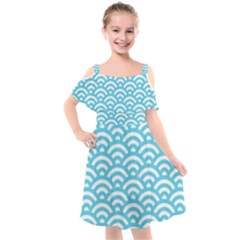 Waves Kids  Cut Out Shoulders Chiffon Dress by Sobalvarro